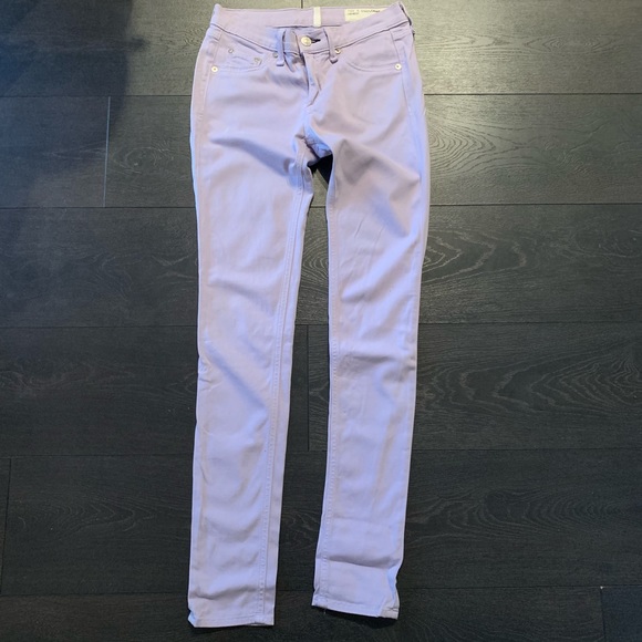 Lavender Rag and Bone skinny pants, size 25 - Picture 2 of 7